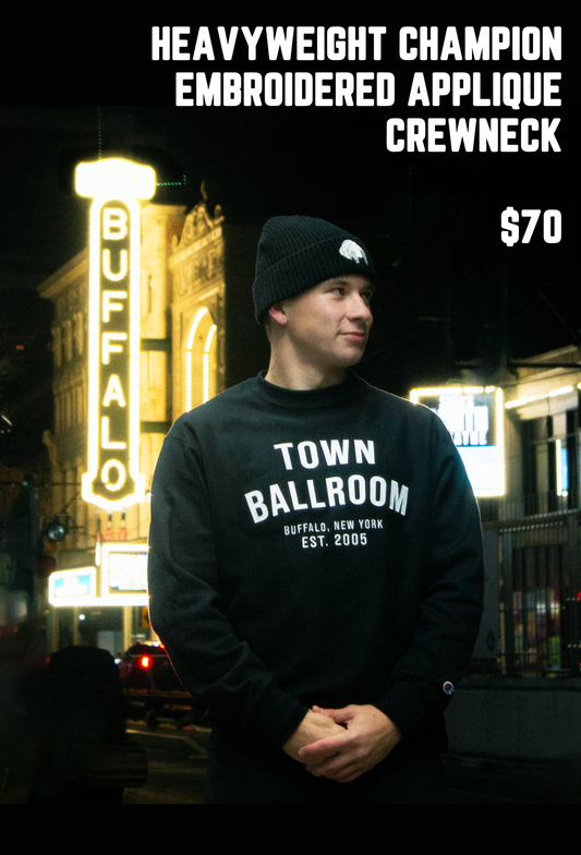 Embroidered Applique Crewneck Sweatshirt